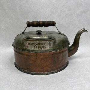 Antique McClary's Model Large Copper Kettle